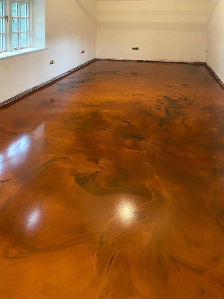 Metallica Epoxy Floor Installed by Elite Resin Scapes, Coventry