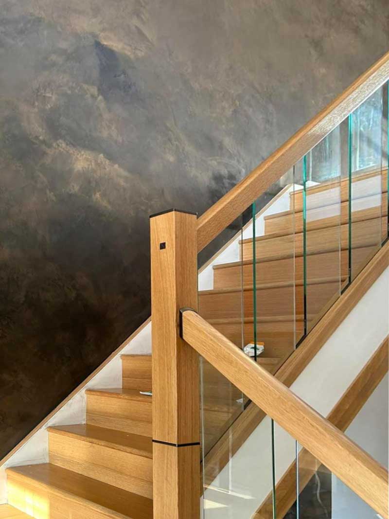 Pattern resin walling by Elite Resin Scapes in Leamington Spa