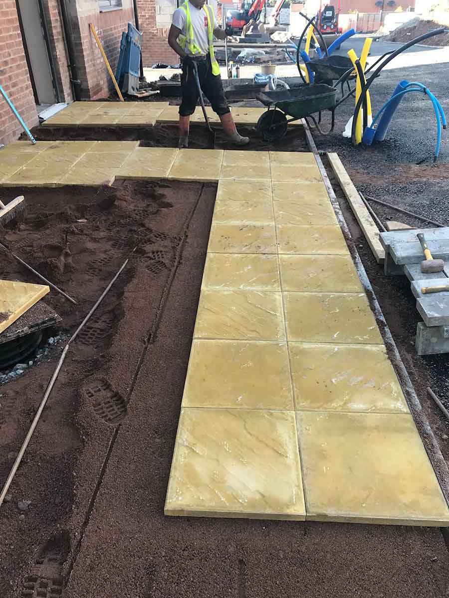 Commercial paving project on a development in Birmingham.